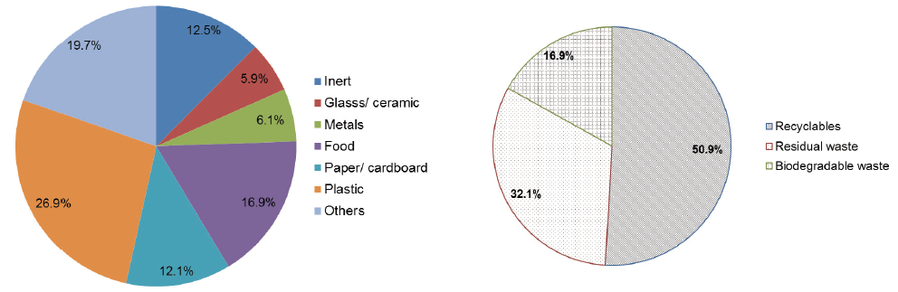 Characterisation of Solid Waste used for Estimating Waste Management and WtE Potential at Railway Stations