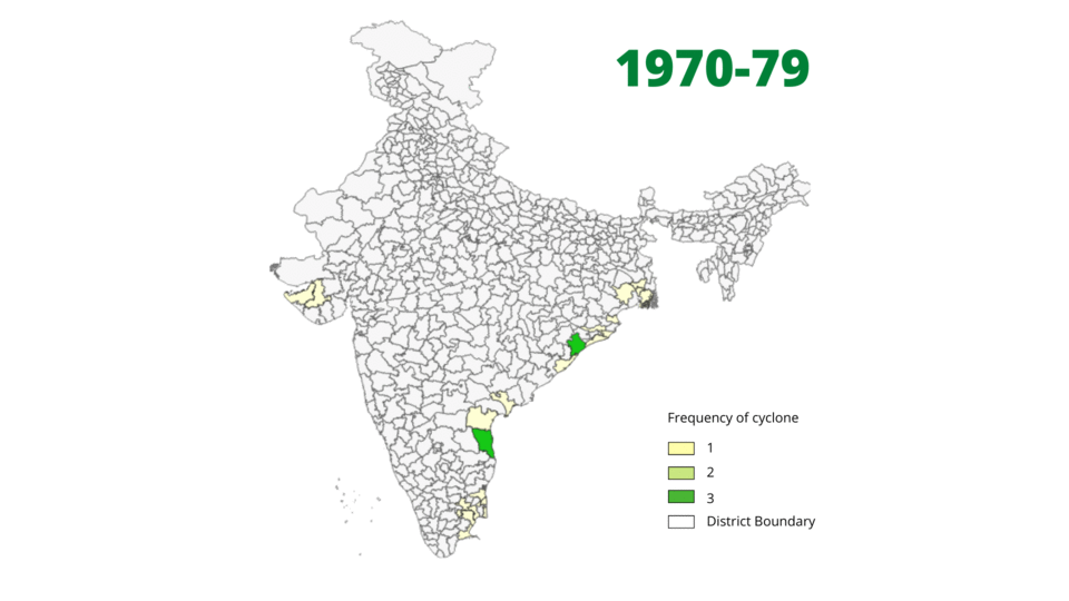 The changing pattern of extreme events are witnessed by more than 40 per cent of Indian districts
