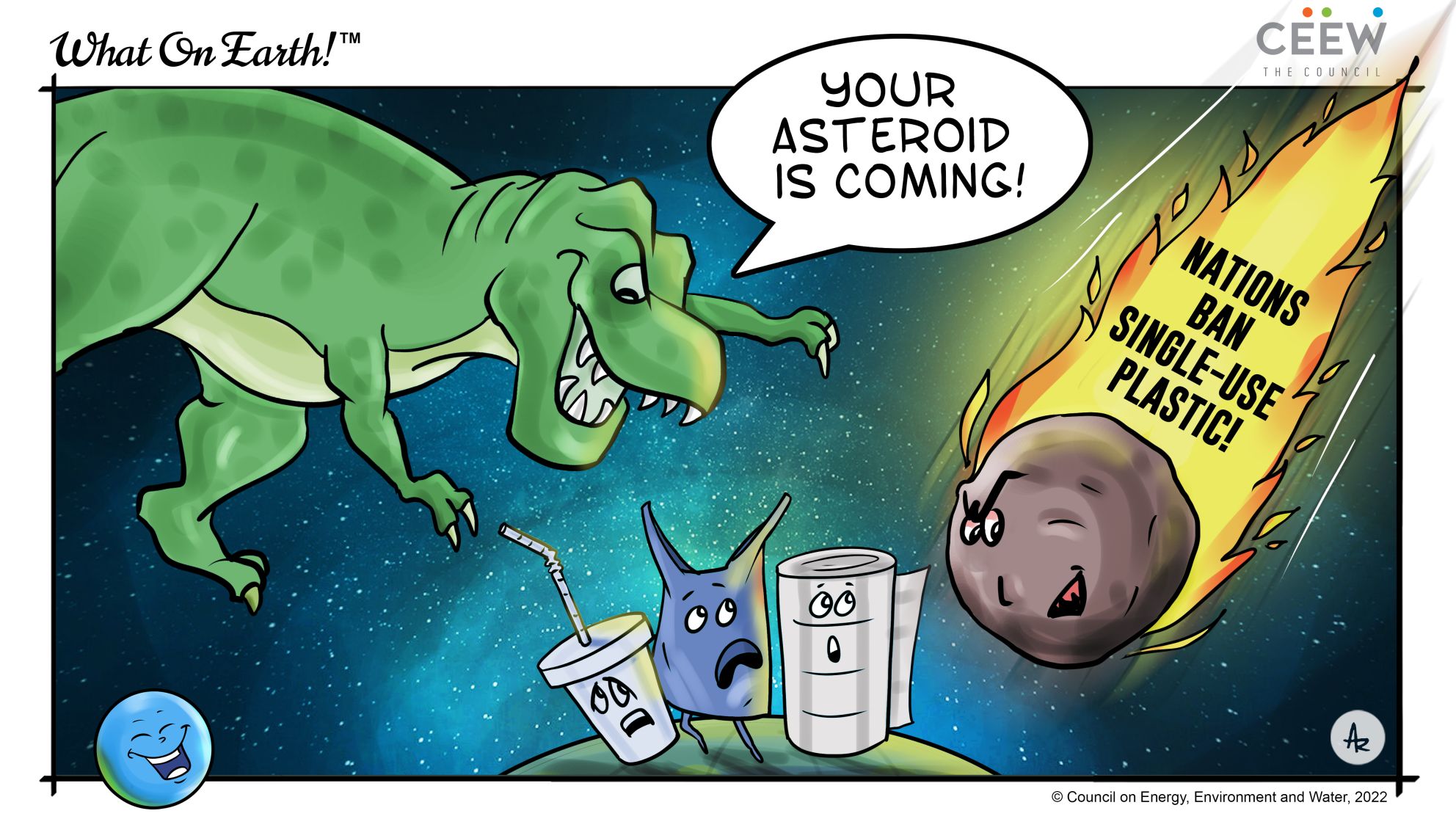 plastic pollution cartoon